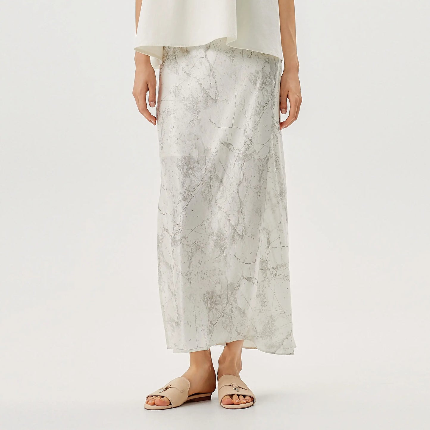 Damen-Set mit Neckholder-Top und langem Rock