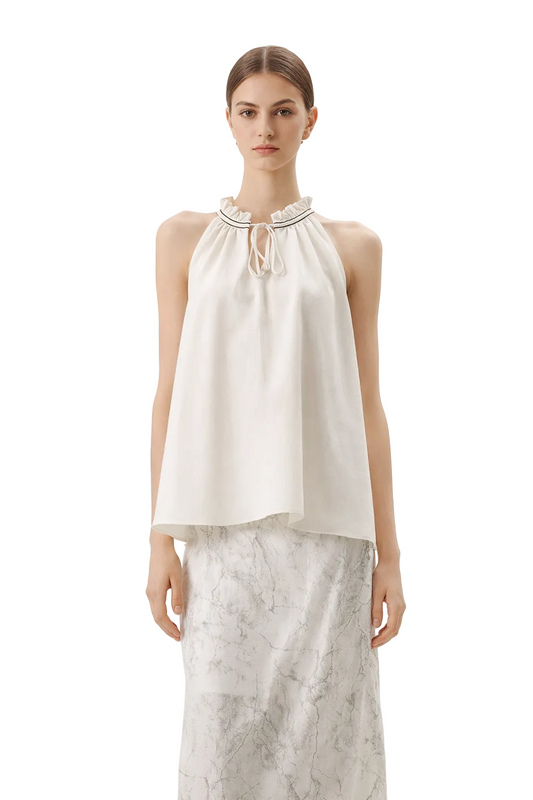 Damen-Set mit Neckholder-Top und langem Rock