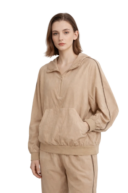 Damen-Set mit Kapuzenjacke und Hose