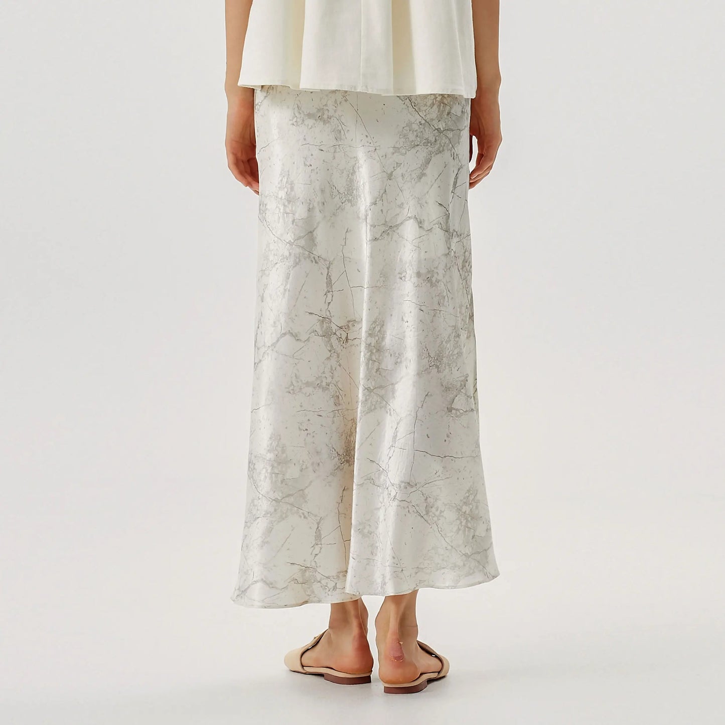 Damen-Set mit Neckholder-Top und langem Rock